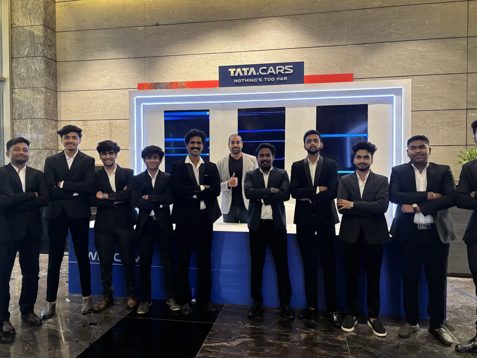 Anginat registration team at the TATA.CARS 2026 welcome desk
