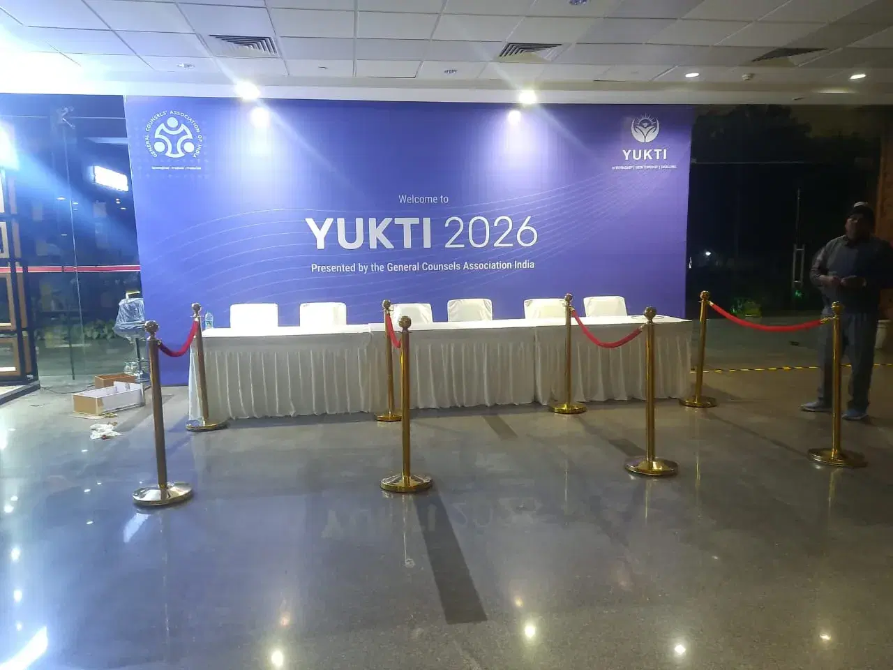 On-site registration setup at YUKTI 2026